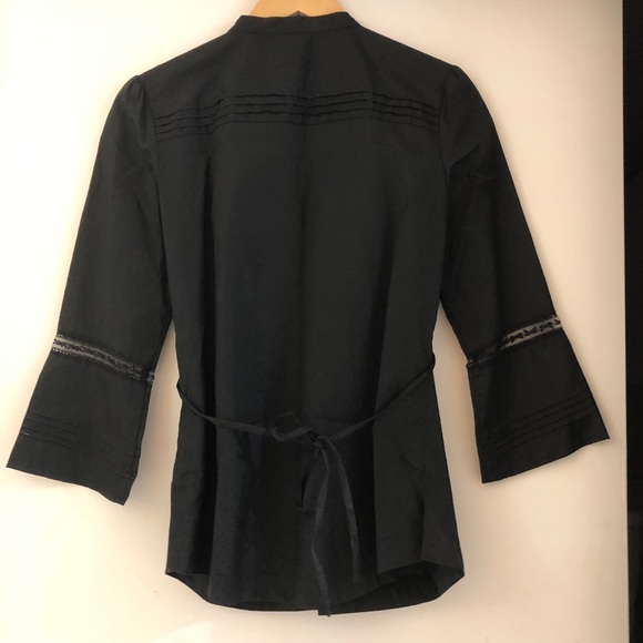 2B BEBE | Black Button Up Blouse Top Small - Picture 4 of 7